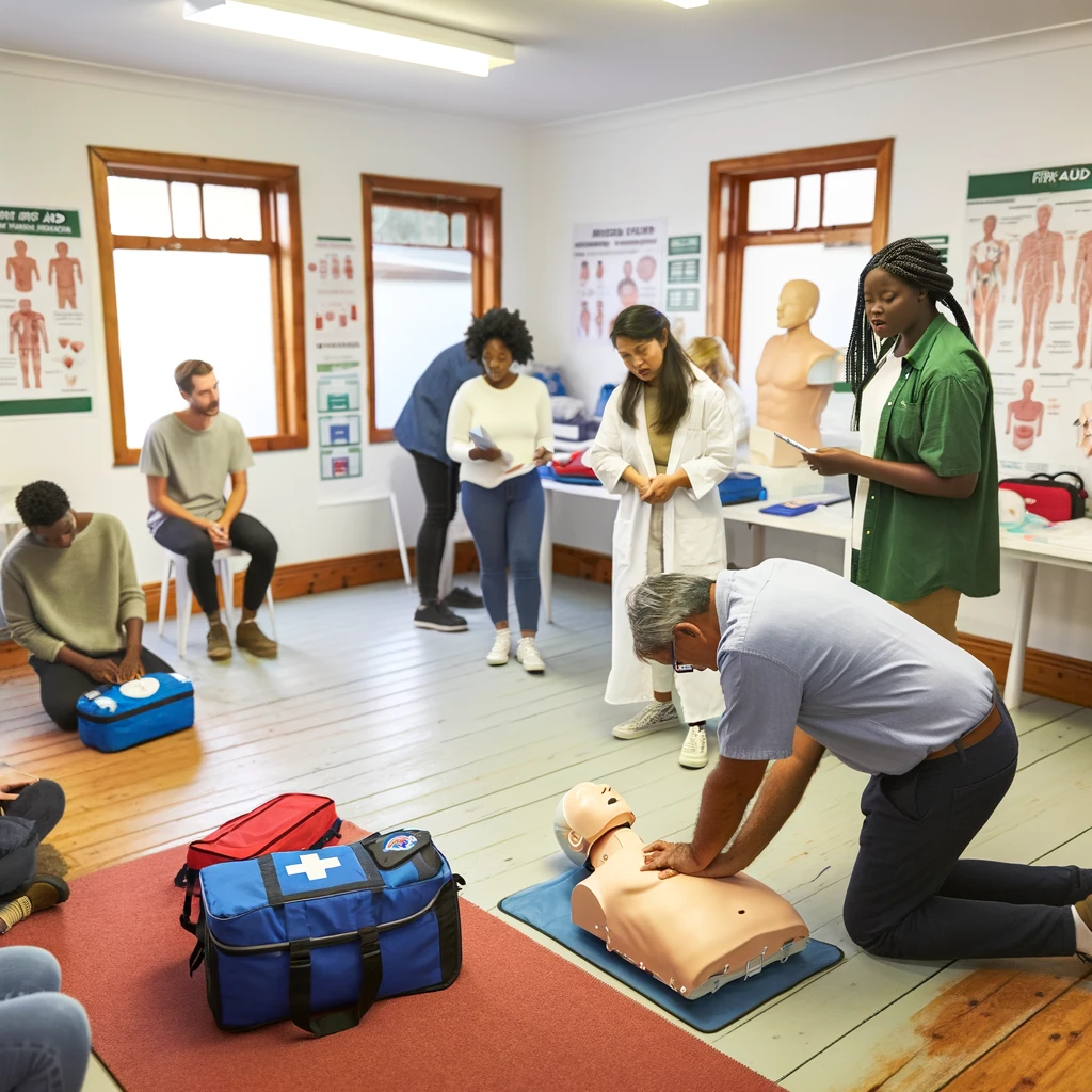 Interactive Provide First Aid training session in Caboolture