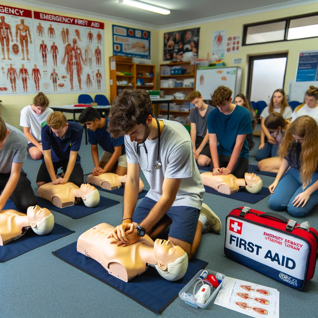 Interactive Provide First Aid training session in Gympie